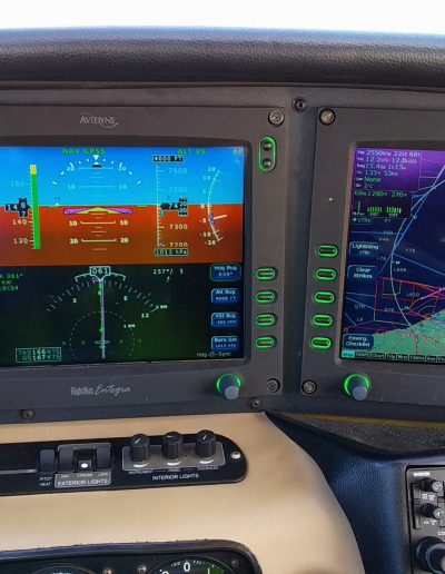 Cirrus SR20 cockpit by day